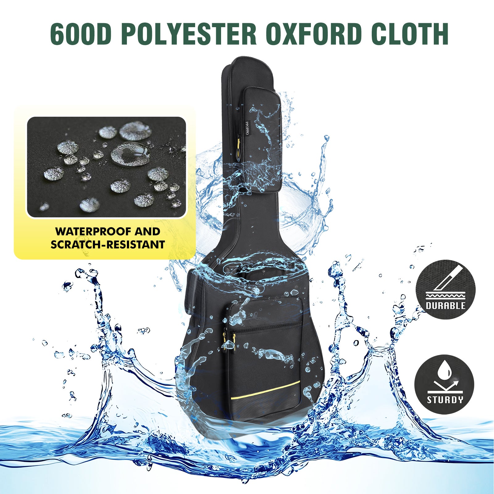 Striped Leather Folk Guitar -M4304